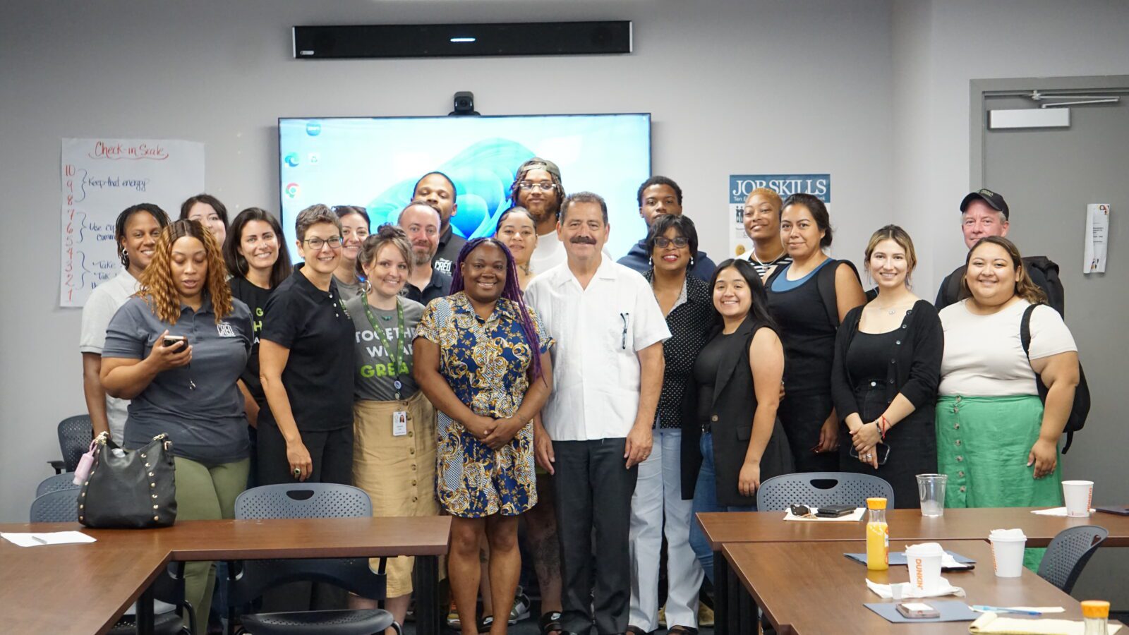 Congressman Chuy Garcia visits CREDWorks to discuss SNAP benefits